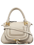 Light Grey Leather Marcie 2-Way Bag