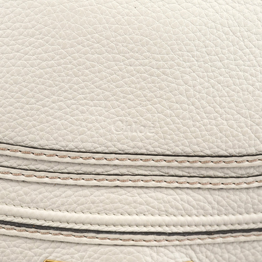 Light Grey Leather Marcie 2-Way Bag