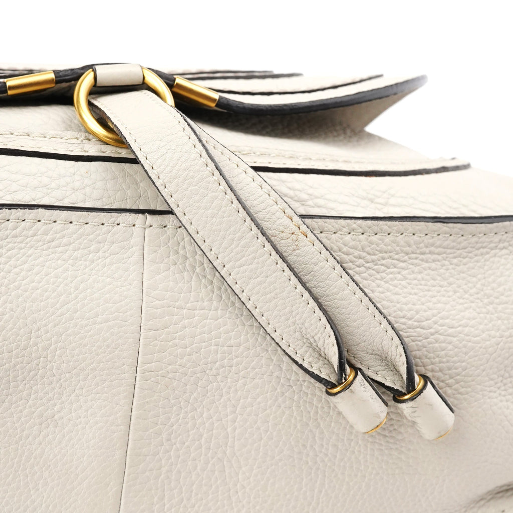 Light Grey Leather Marcie 2-Way Bag