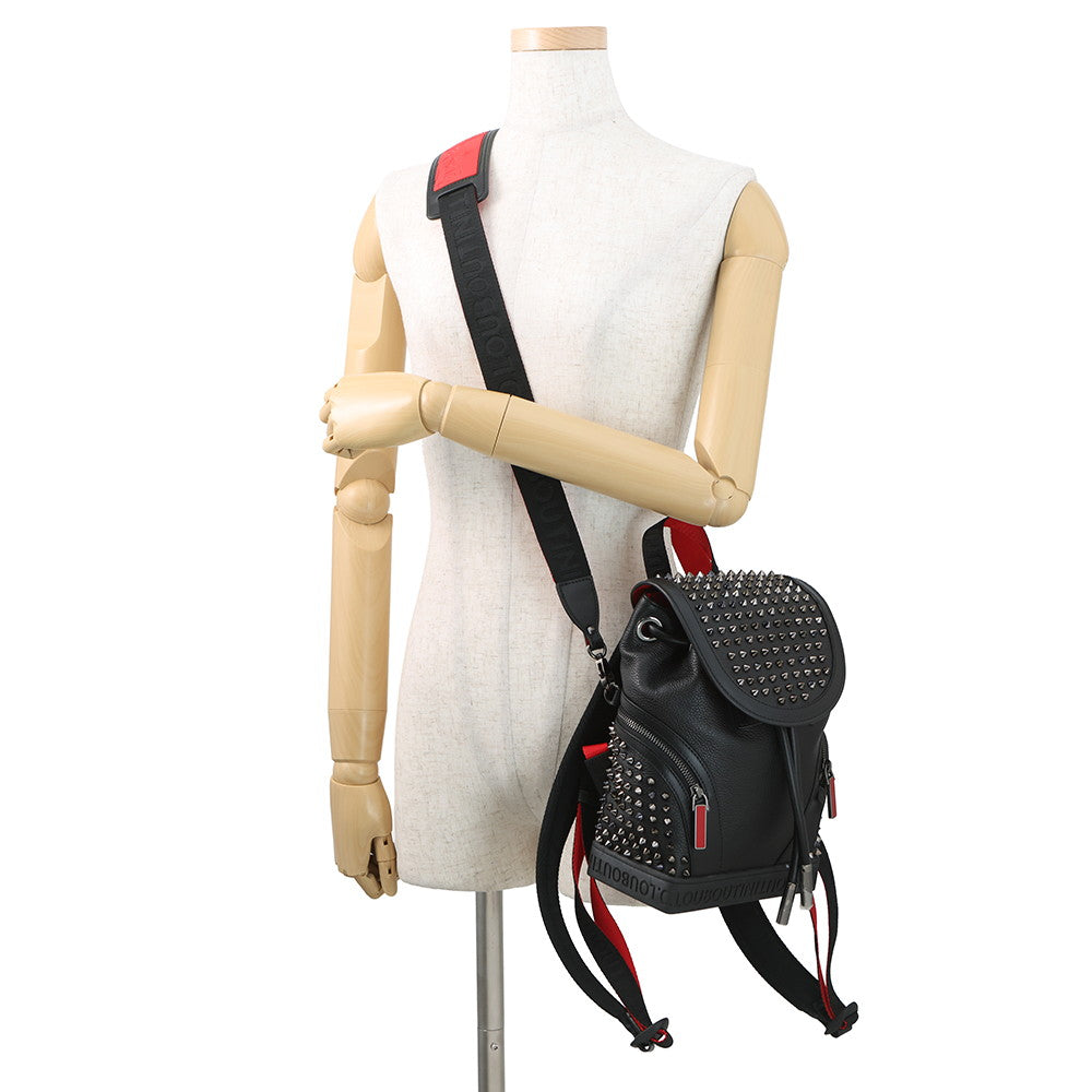 Christian Louboutin Explorer Funk Studded Backpack Black3215038 Leather Size Small