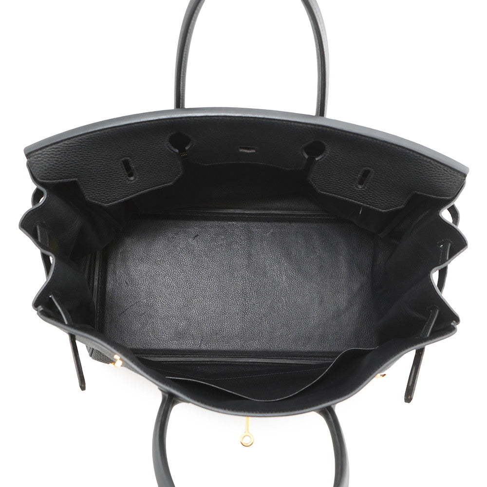 HERMES Birkin Black Togo Leather Size 40