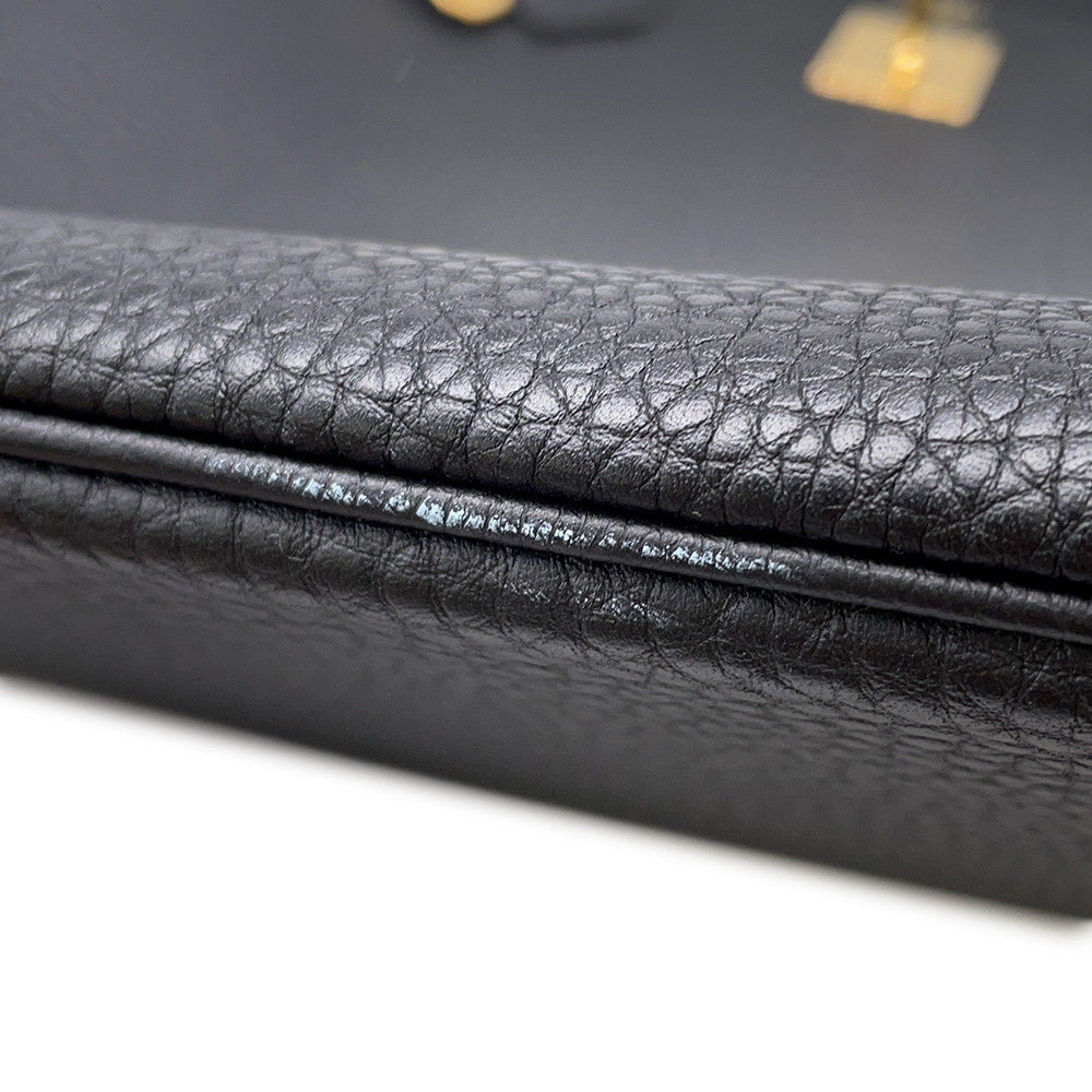HERMES Birkin Black Togo Leather Size 40