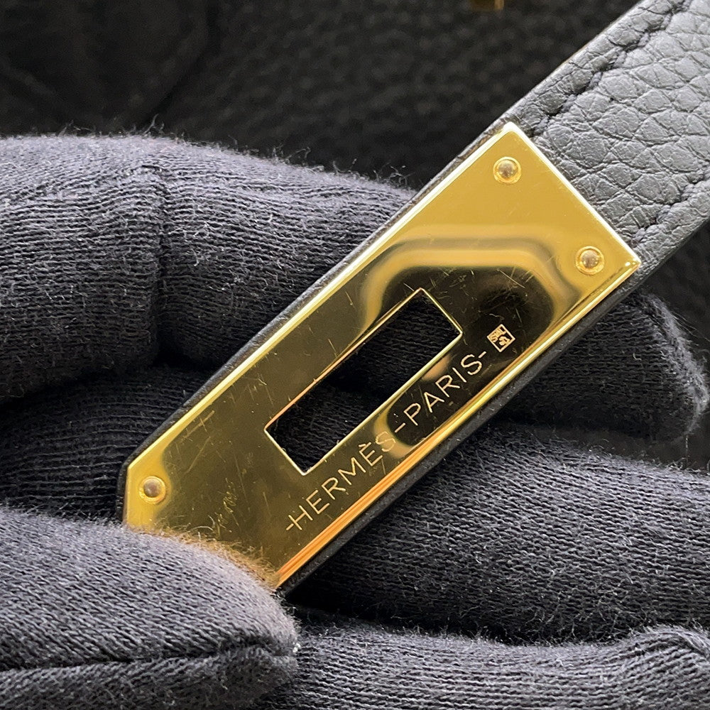 HERMES Birkin Black Togo Leather Size 40