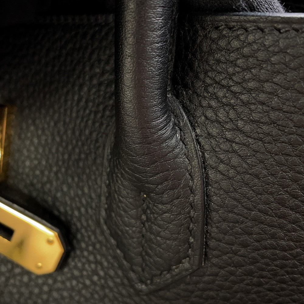 HERMES Birkin Black Togo Leather Size 40