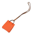 HERMES Sac Orange Feu/Gold Lambskin