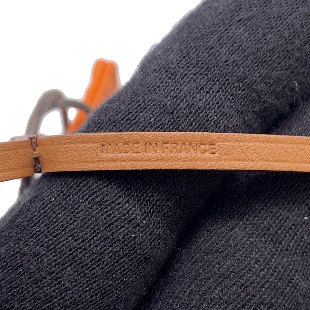 HERMES Sac Orange Feu/Gold Lambskin
