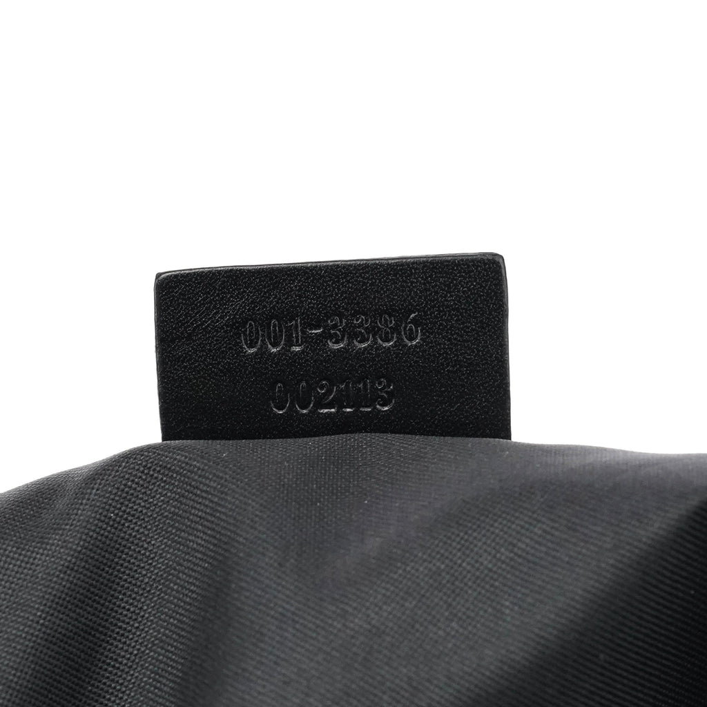 001 3386 Black GG Nylon Shoulder Bag