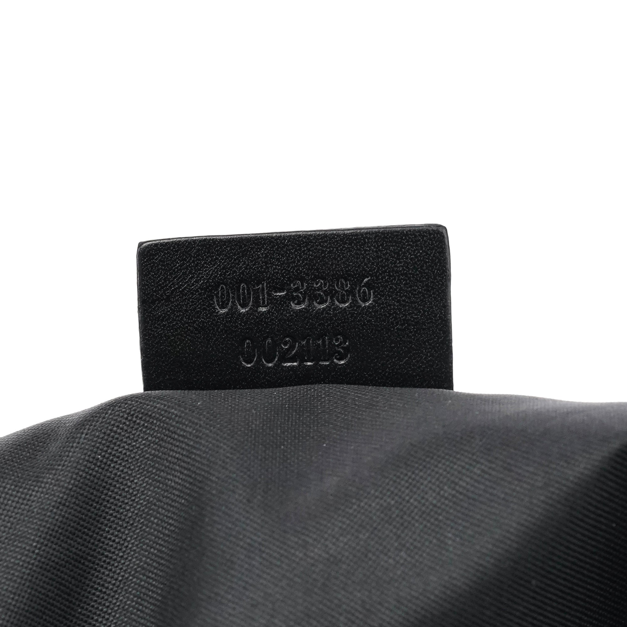 001 3386 Black GG Nylon Shoulder Bag
