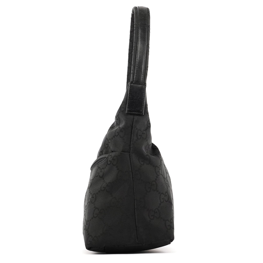 001 3386 Black GG Nylon Shoulder Bag