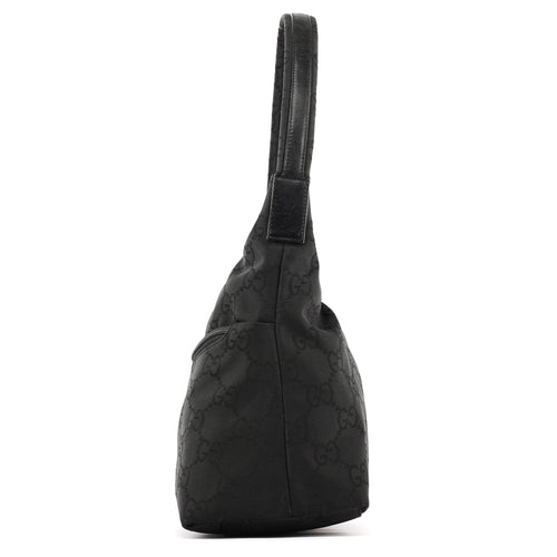 001 3386 Black GG Nylon Shoulder Bag