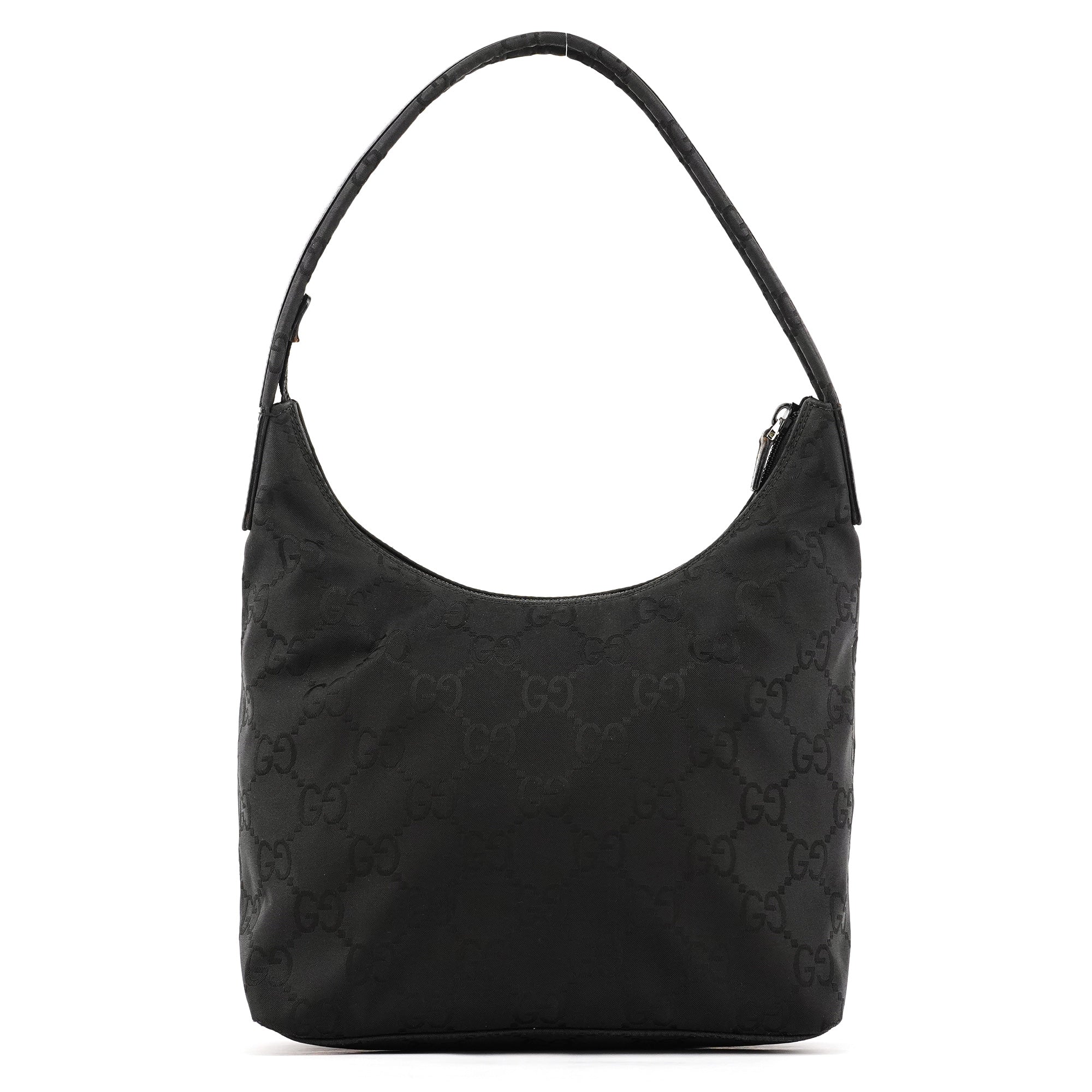 001 3386 Black GG Nylon Shoulder Bag