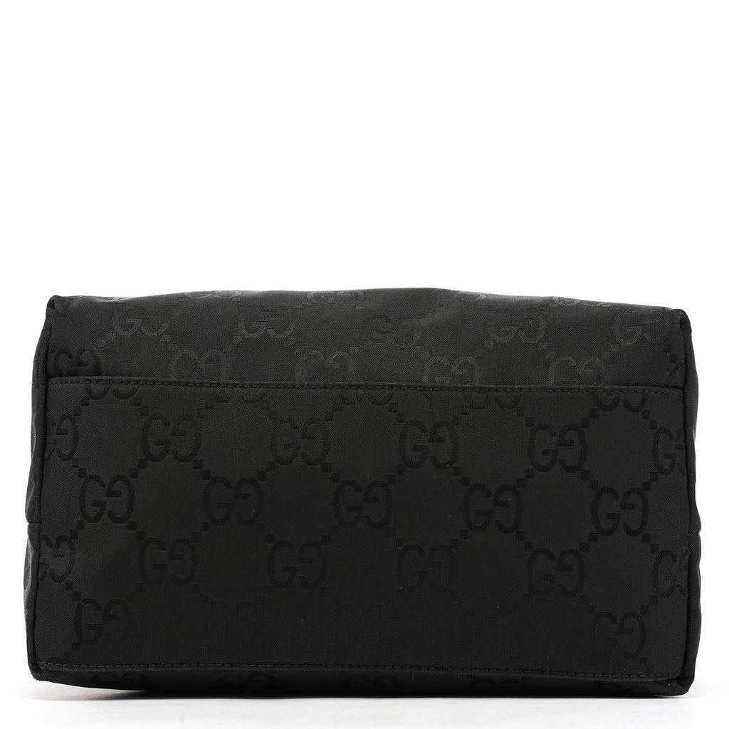 001 3386 Black GG Nylon Shoulder Bag