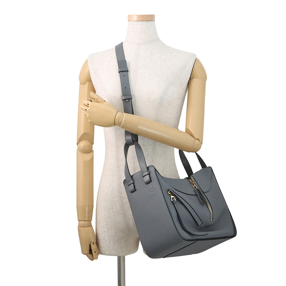 LOEWE hammock GrayA538S35X51 Soft Grained Calf Leather Size Small