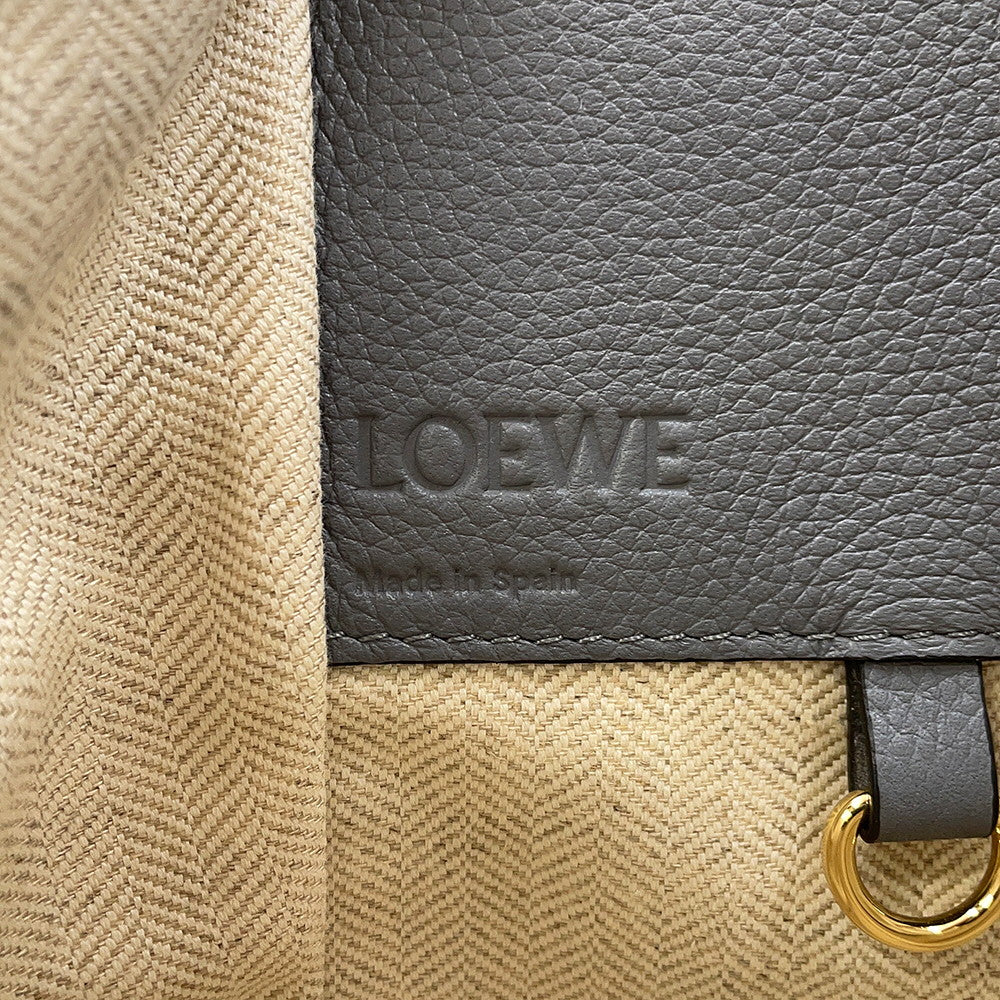LOEWE hammock GrayA538S35X51 Soft Grained Calf Leather Size Small