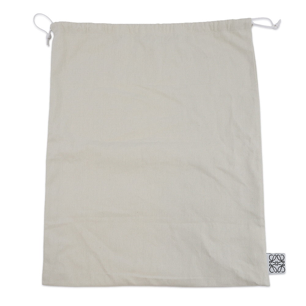 LOEWE flamenco Silver Lurex fabric Leather