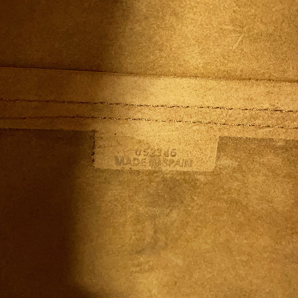 LOEWE Puzzle Fold Tote Dark Butter/SunflowerA779G50X18 Calf Leather Size Medium
