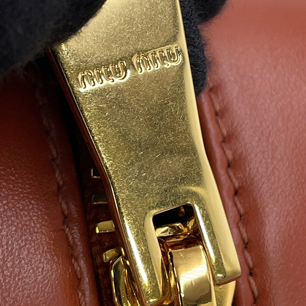 MIUMIU baud Copper Brown5BB173_2CRW_F0033_V_OTM Calf Leather Size Small