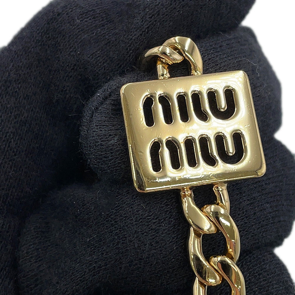MIUMIU Trick Key Ring Brown/White5TL510_2CRT_F0KMH Leather