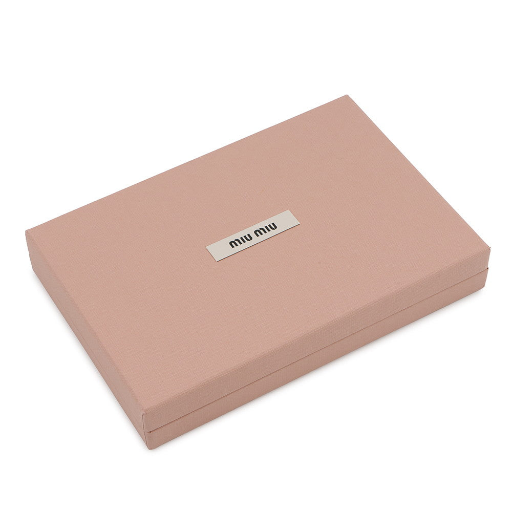MIUMIU Trick Key Ring Brown/White5TL510_2CRT_F0KMH Leather