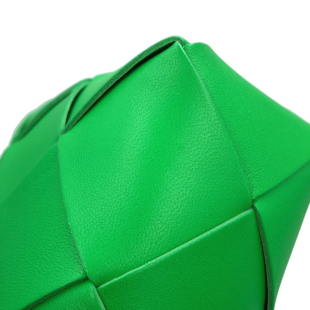 Bottega Veneta Maxi INTRECCIATO Cassette Camera Bag Parakeet701915VCQC23722 Lambskin Size Mini