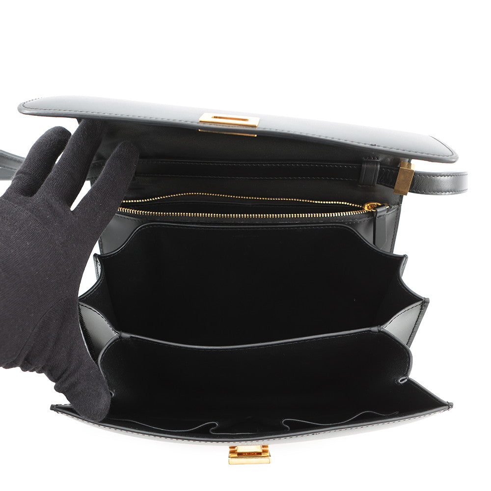 CELINE Classic box Black189173DLS.38NO Box Calf LeatherLeather Size Medium