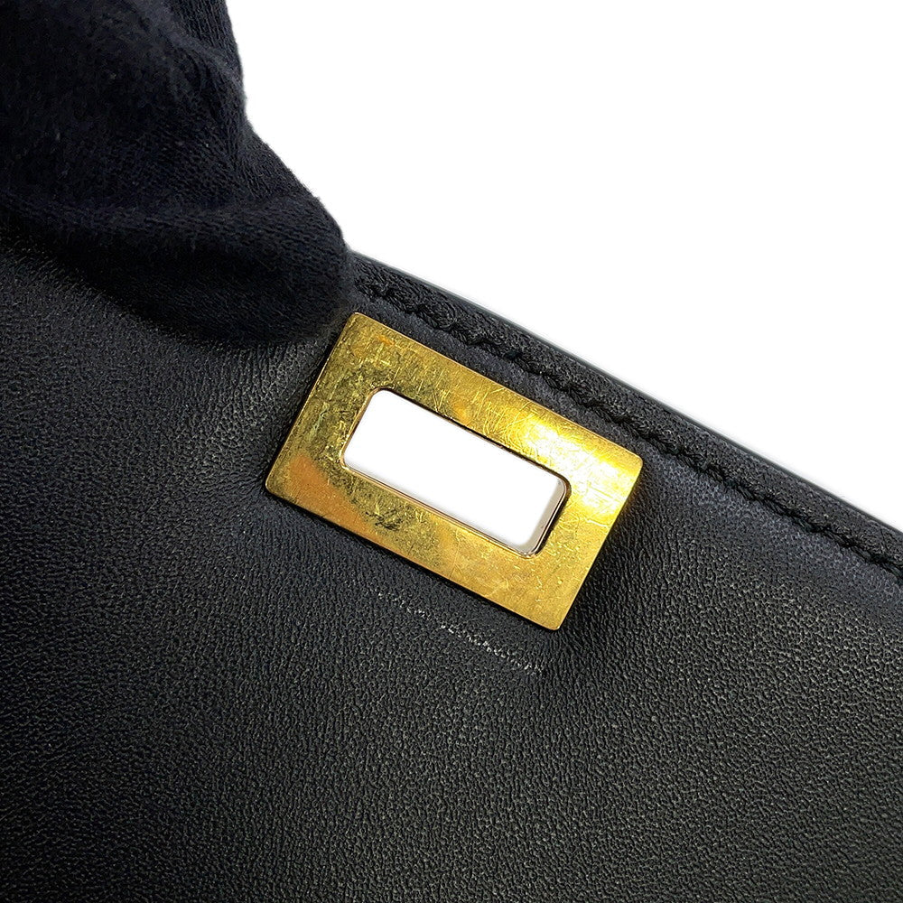 CELINE Classic box Black189173DLS.38NO Box Calf LeatherLeather Size Medium