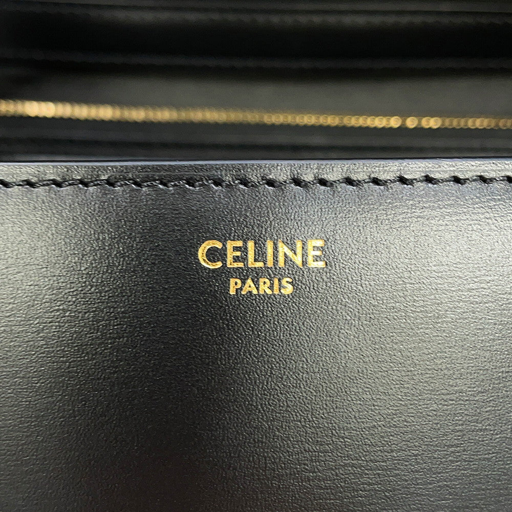 CELINE Classic box Black189173DLS.38NO Box Calf LeatherLeather Size Medium