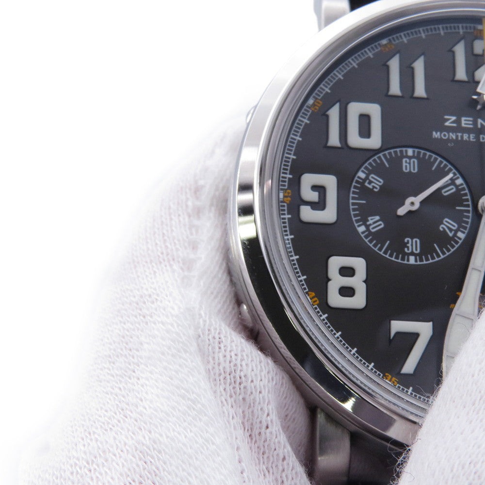 ZENITH Pilot Type 20 Chronograph Rescue W45mm Stainless Steel Leather Gray Dial03.2434.4069/20.I010