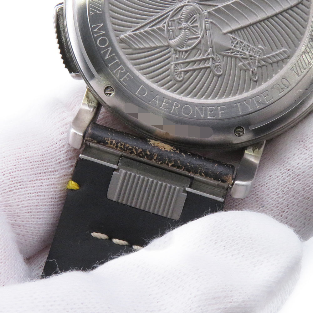 ZENITH Pilot Type 20 Chronograph Rescue W45mm Stainless Steel Leather Gray Dial03.2434.4069/20.I010