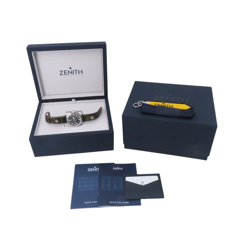 ZENITH Pilot Type 20 Chronograph Rescue W45mm Stainless Steel Leather Gray Dial03.2434.4069/20.I010