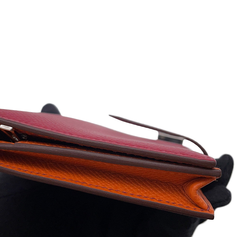 HERMES Bearnsfre Verso Ruby/Orange Epsom