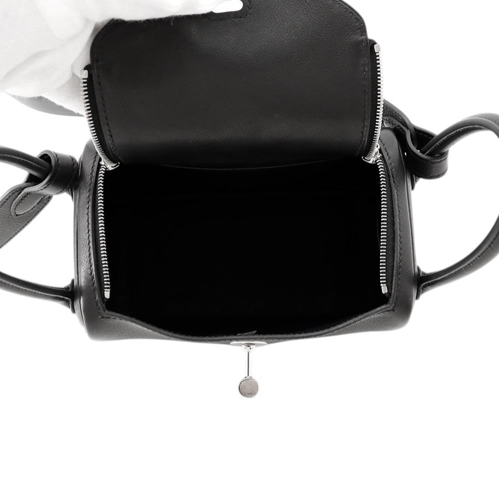 HERMES Lindy Mini Black Volupt Size Mini