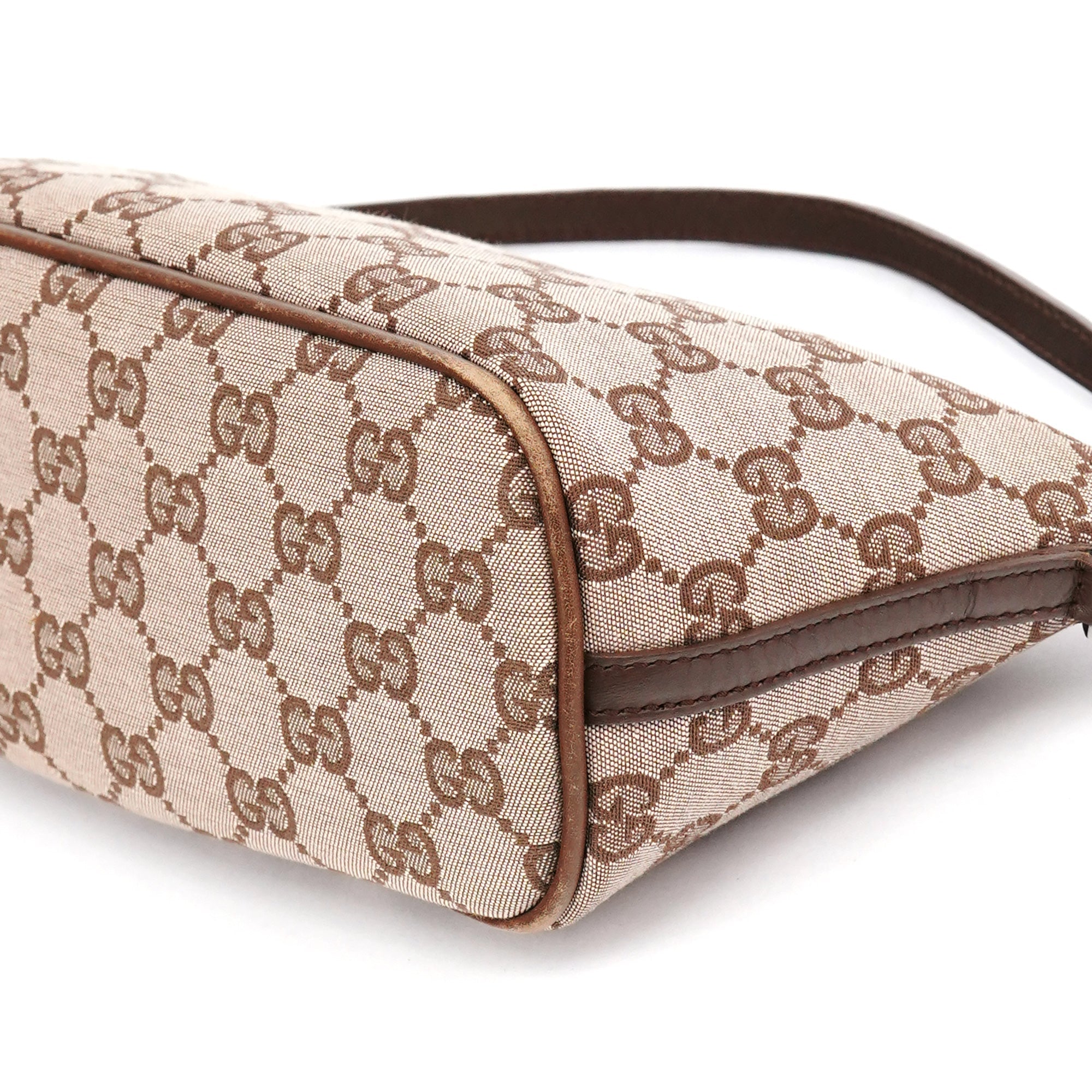 039 1103 Beige Brown GG Boat Pochette