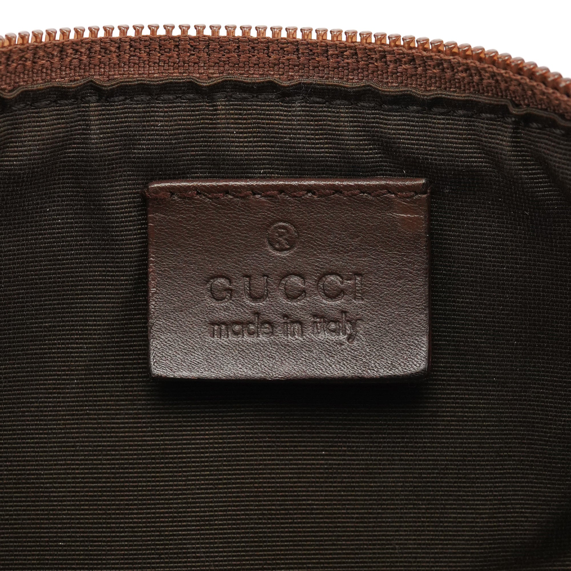 039 1103 Beige Brown GG Boat Pochette