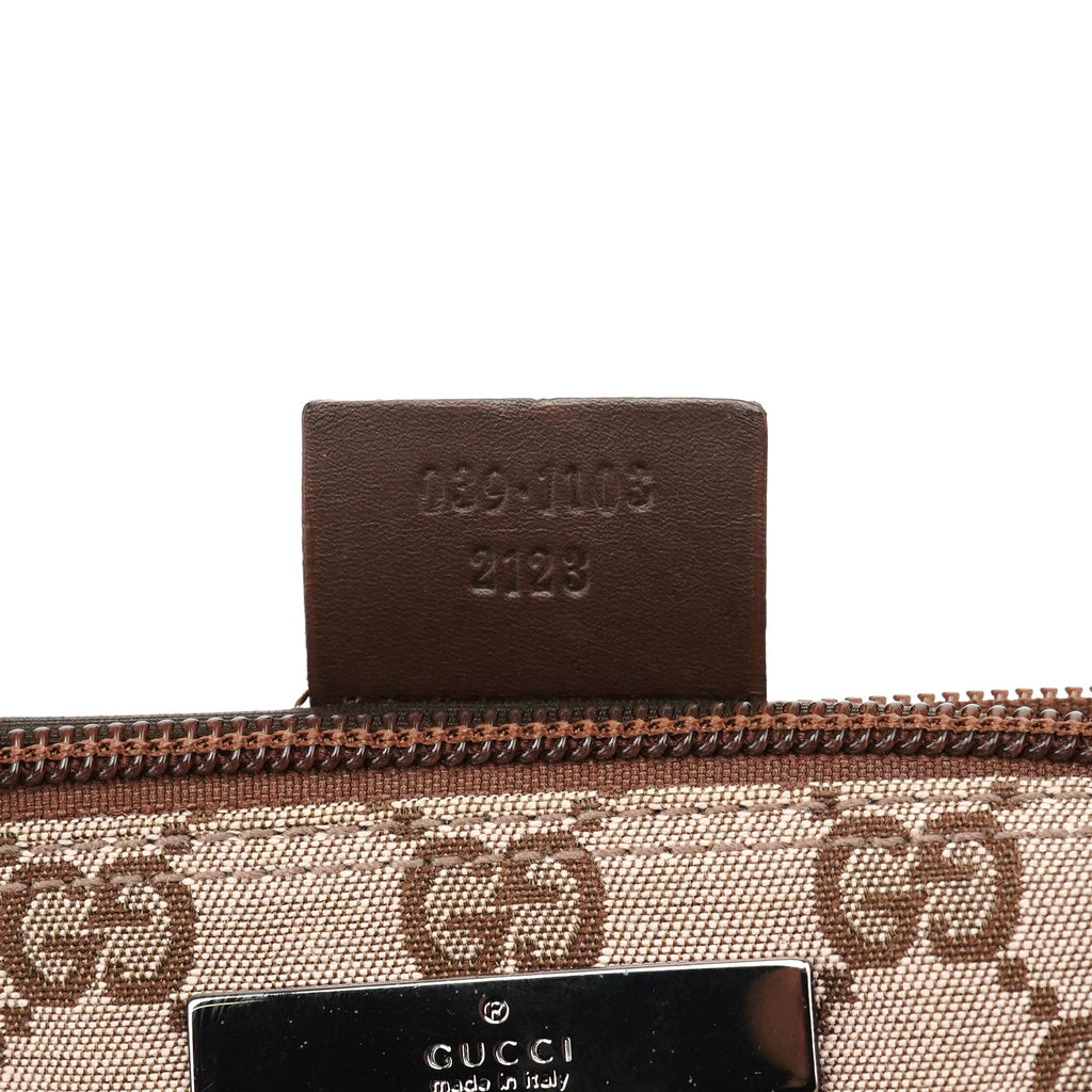 039 1103 Beige Brown GG Boat Pochette