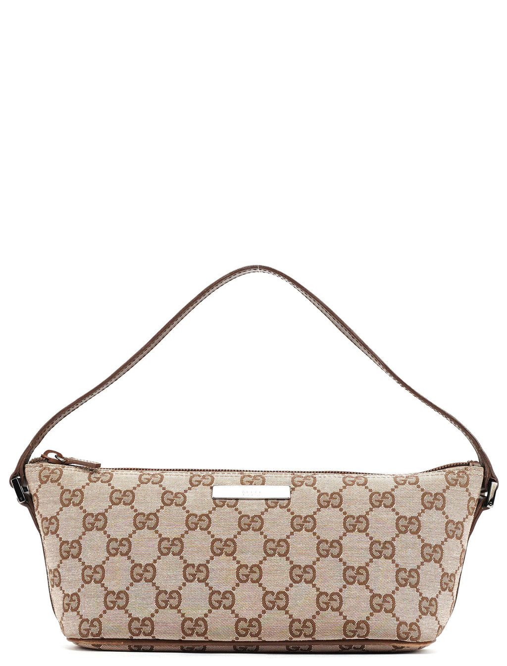 039 1103 Beige Brown GG Boat Pochette