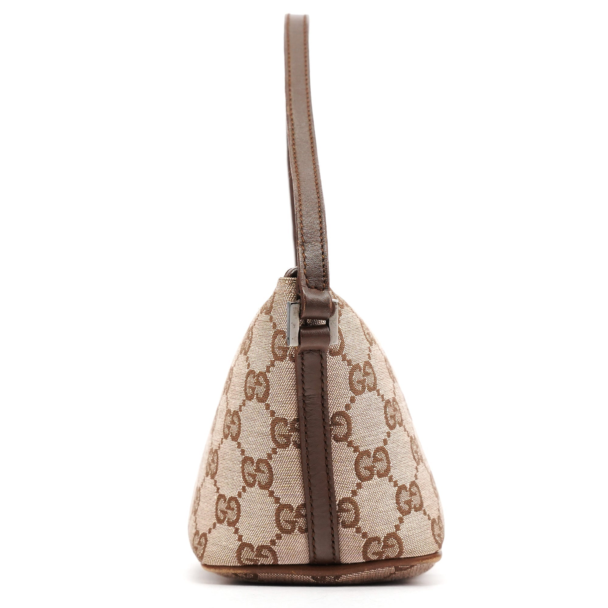 039 1103 Beige Brown GG Boat Pochette