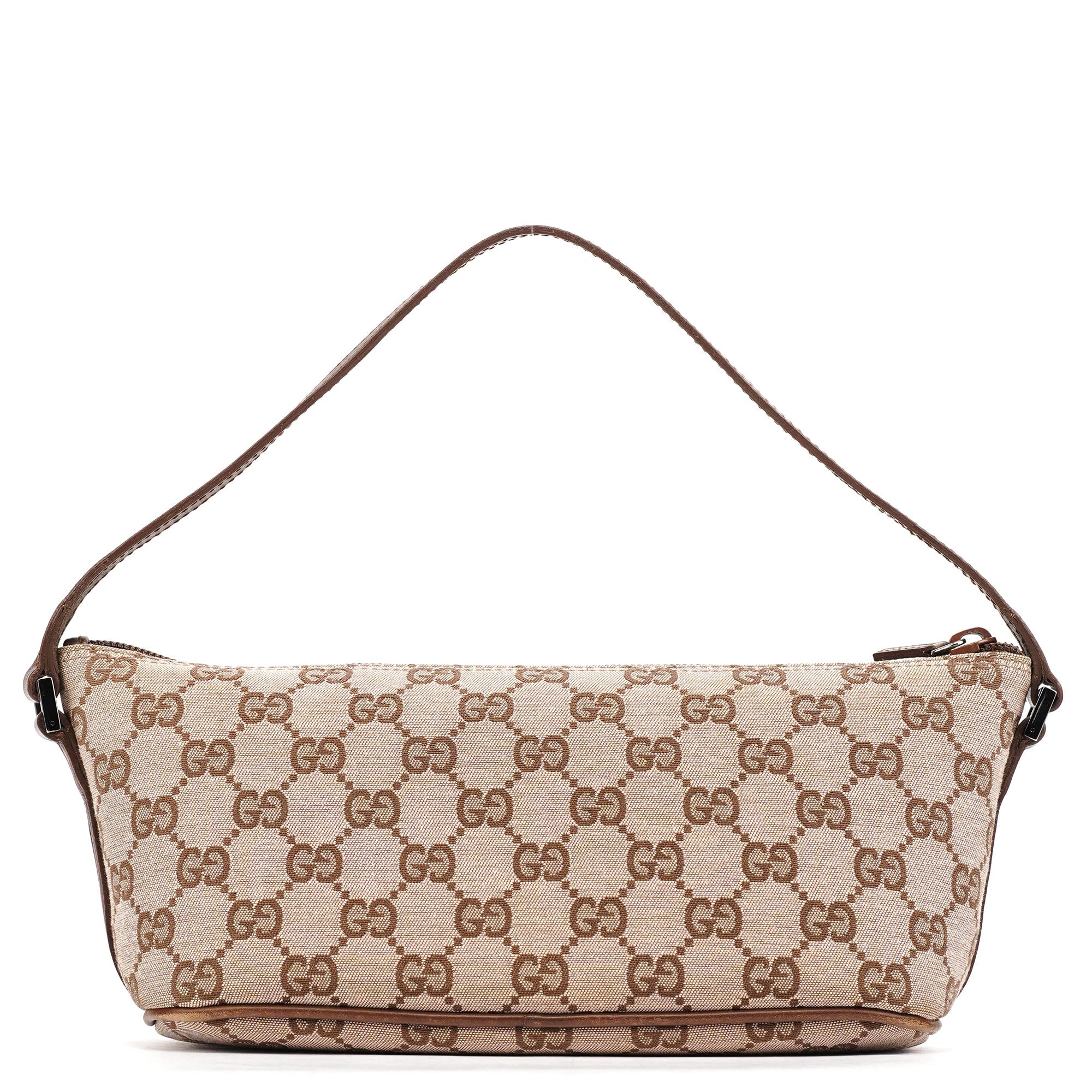039 1103 Beige Brown GG Boat Pochette