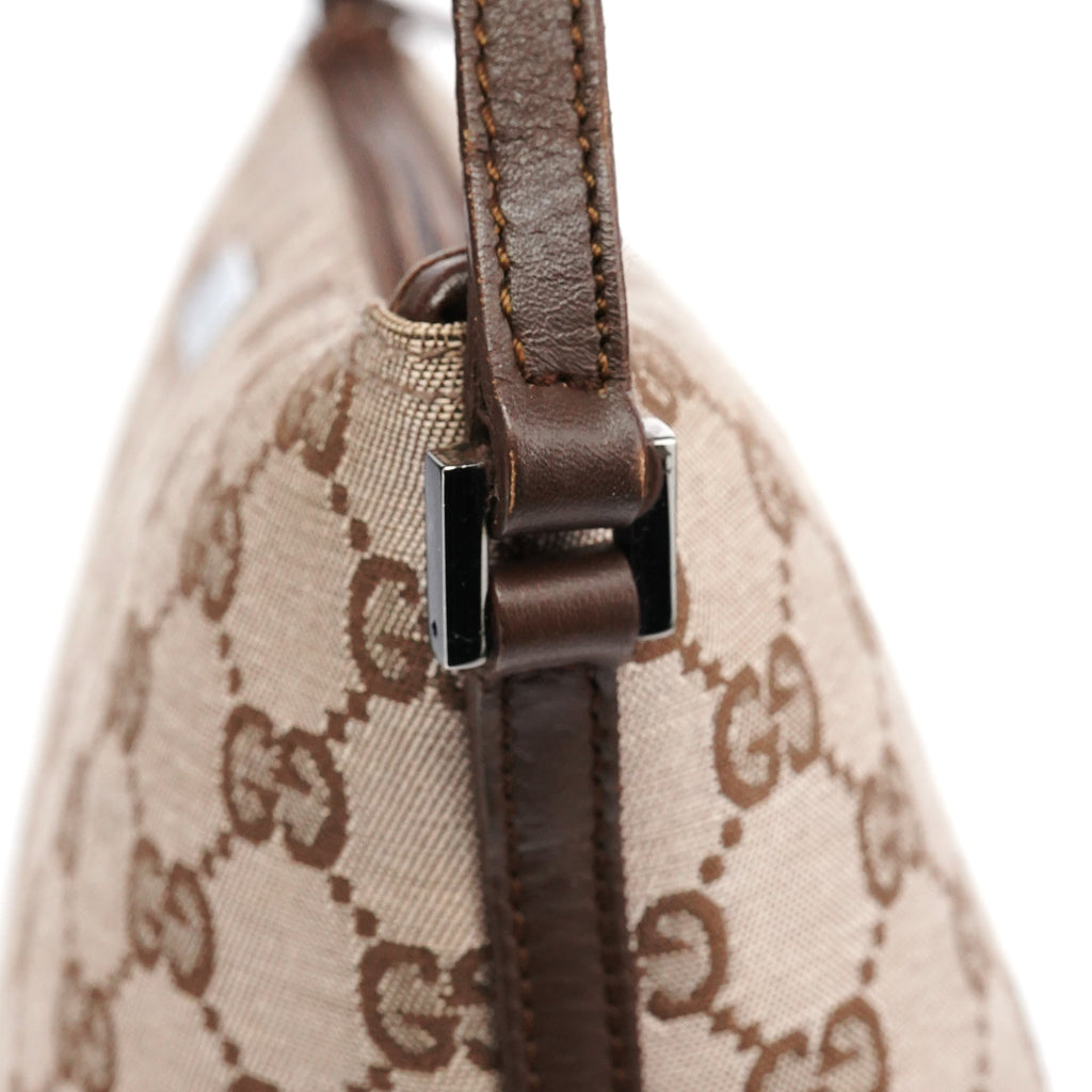 039 1103 Beige Brown GG Boat Pochette