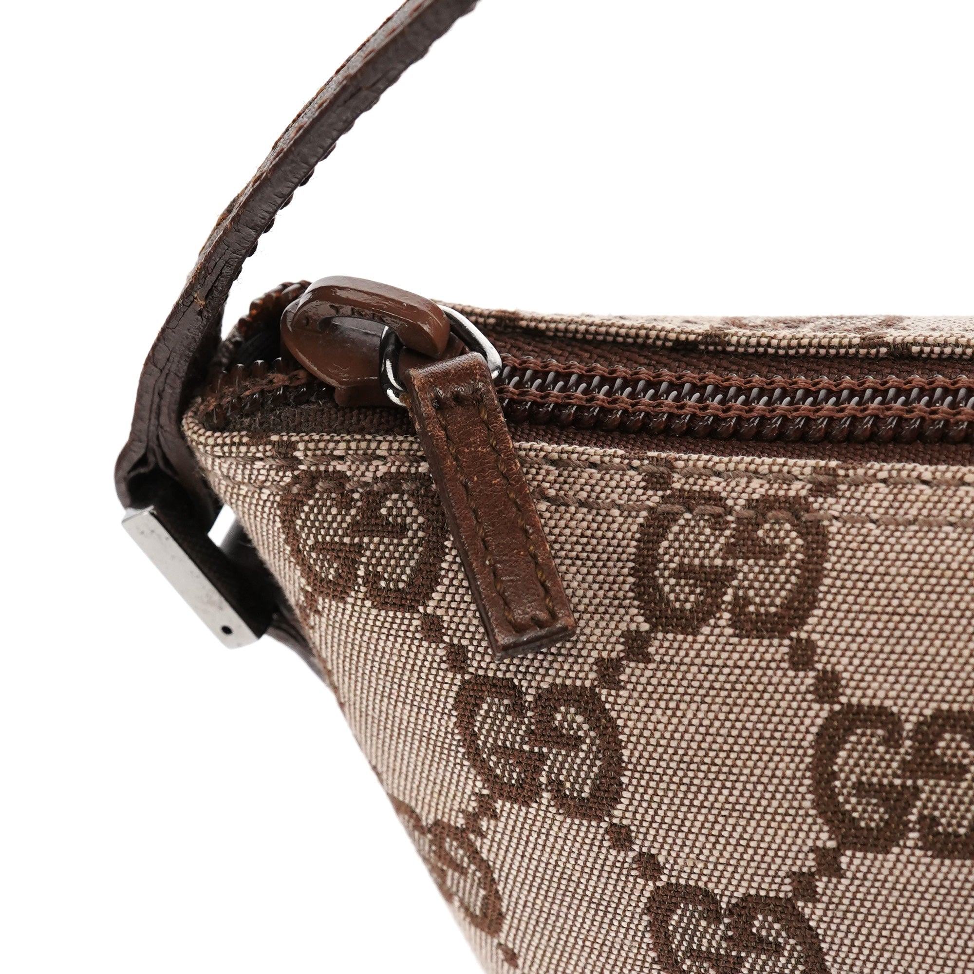 039 1103 Beige Brown GG Boat Pochette