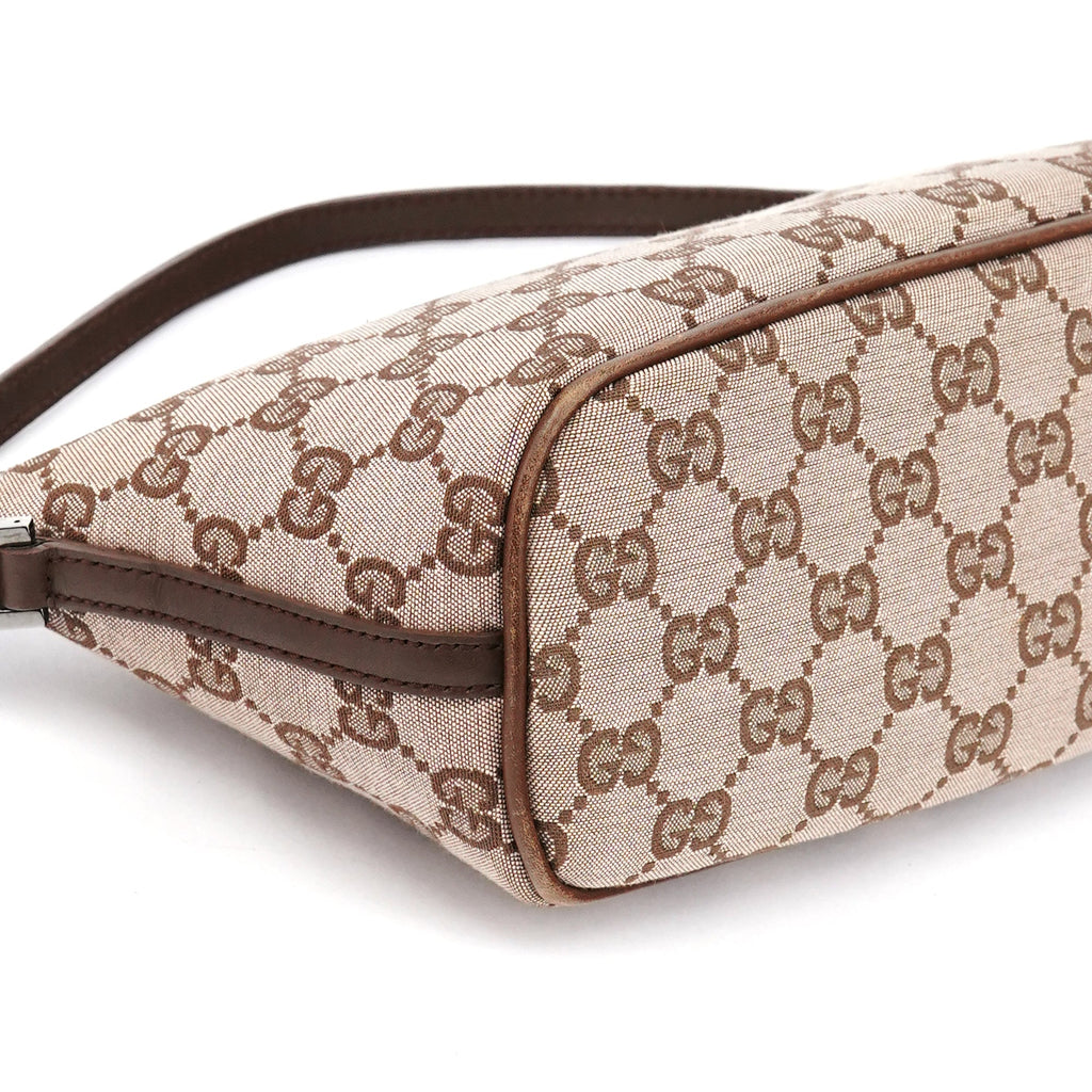 039 1103 Beige Brown GG Boat Pochette