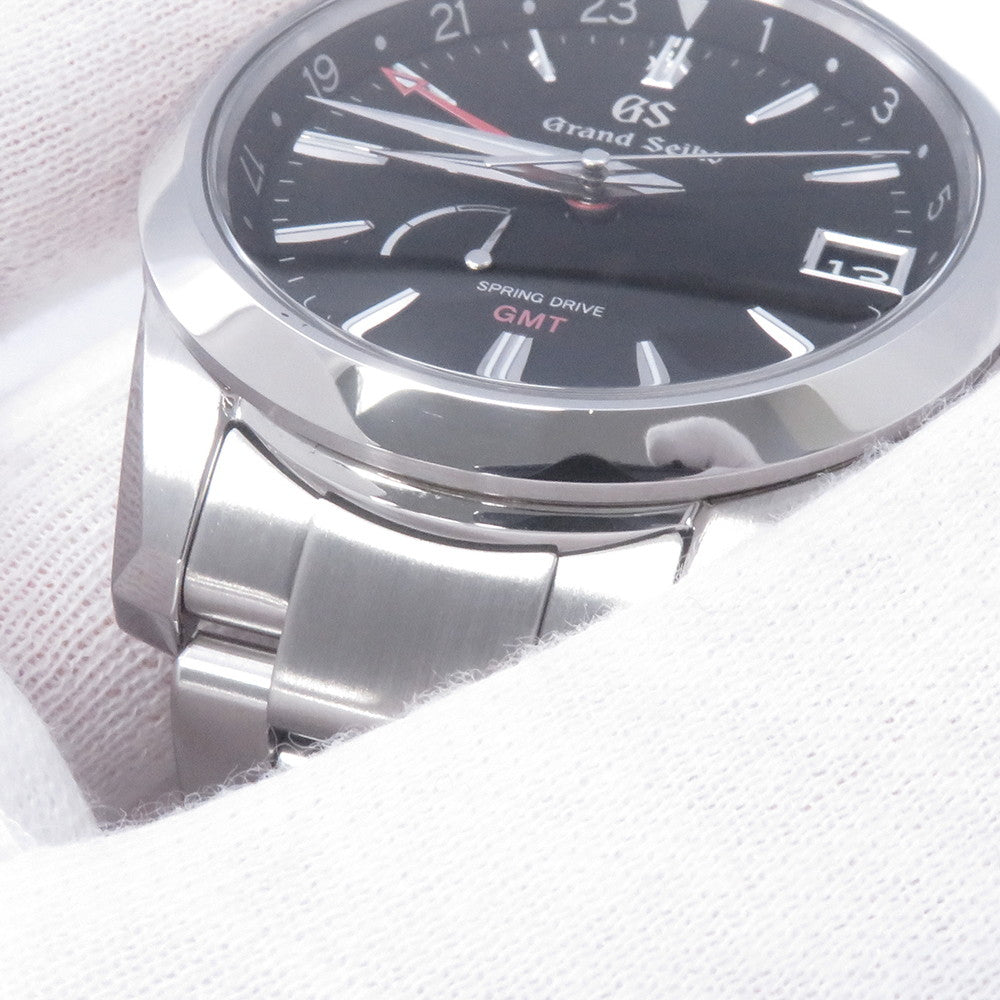 SEIKO Grand SEIKO Spring Drive GMT W39.4mm Stainless Steel Black DialSBGE213