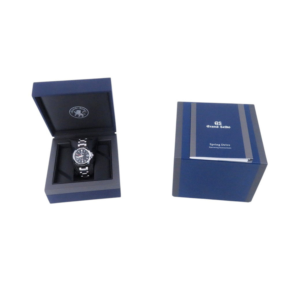 SEIKO Grand SEIKO Spring Drive GMT W39.4mm Stainless Steel Black DialSBGE213