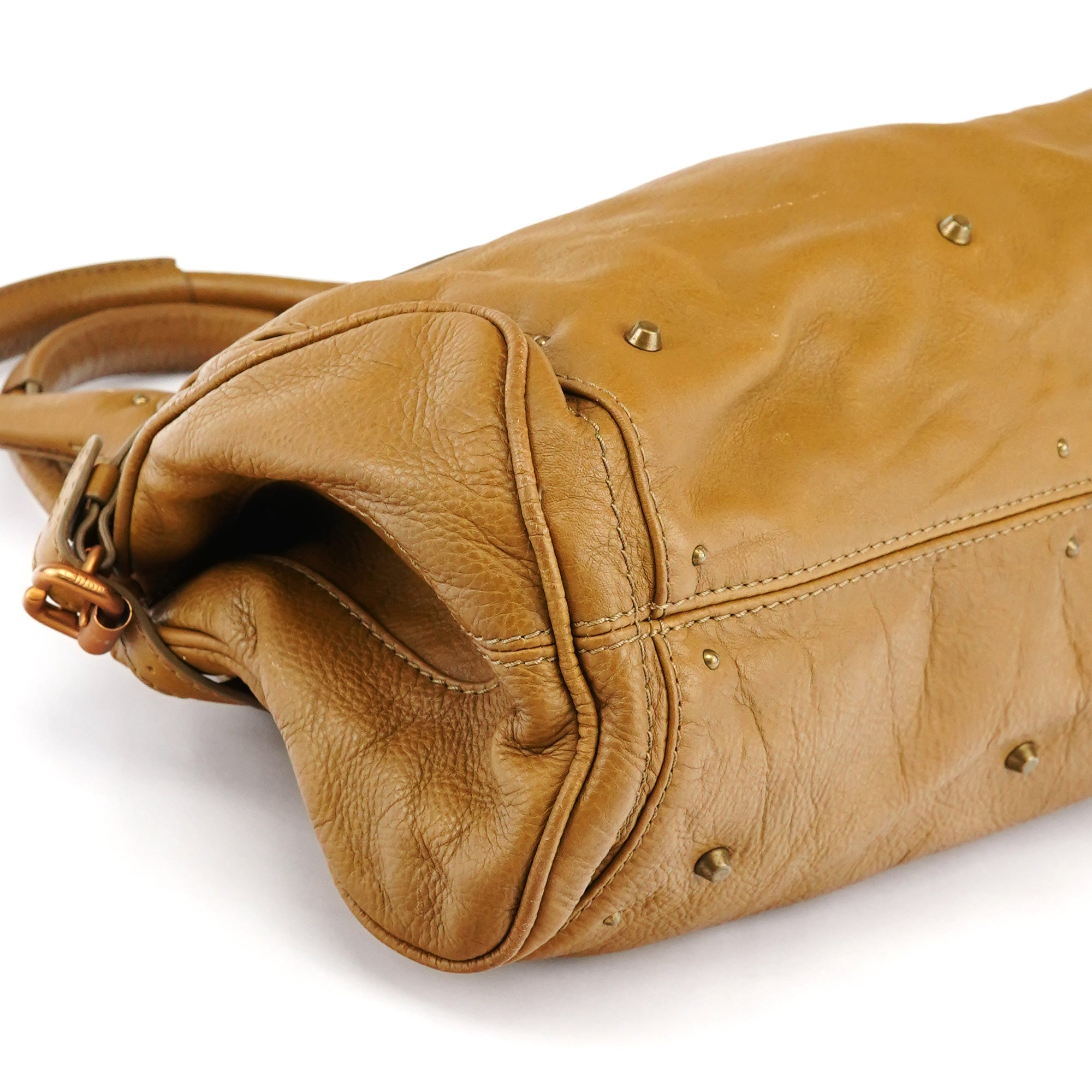 Camel Leather Paddington Shoulder Bag