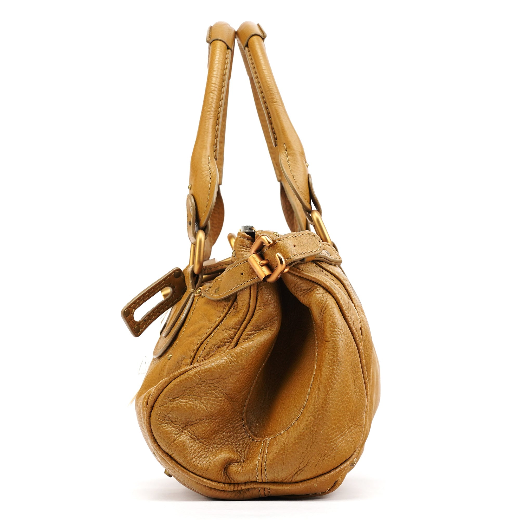 Camel Leather Paddington Shoulder Bag