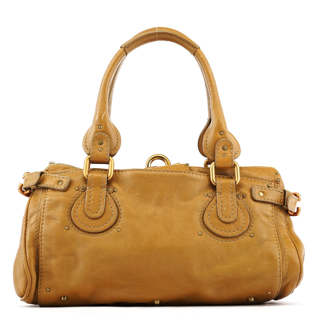 Camel Leather Paddington Shoulder Bag