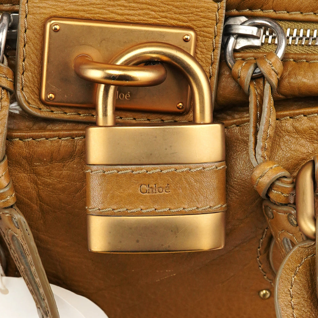 Camel Leather Paddington Shoulder Bag