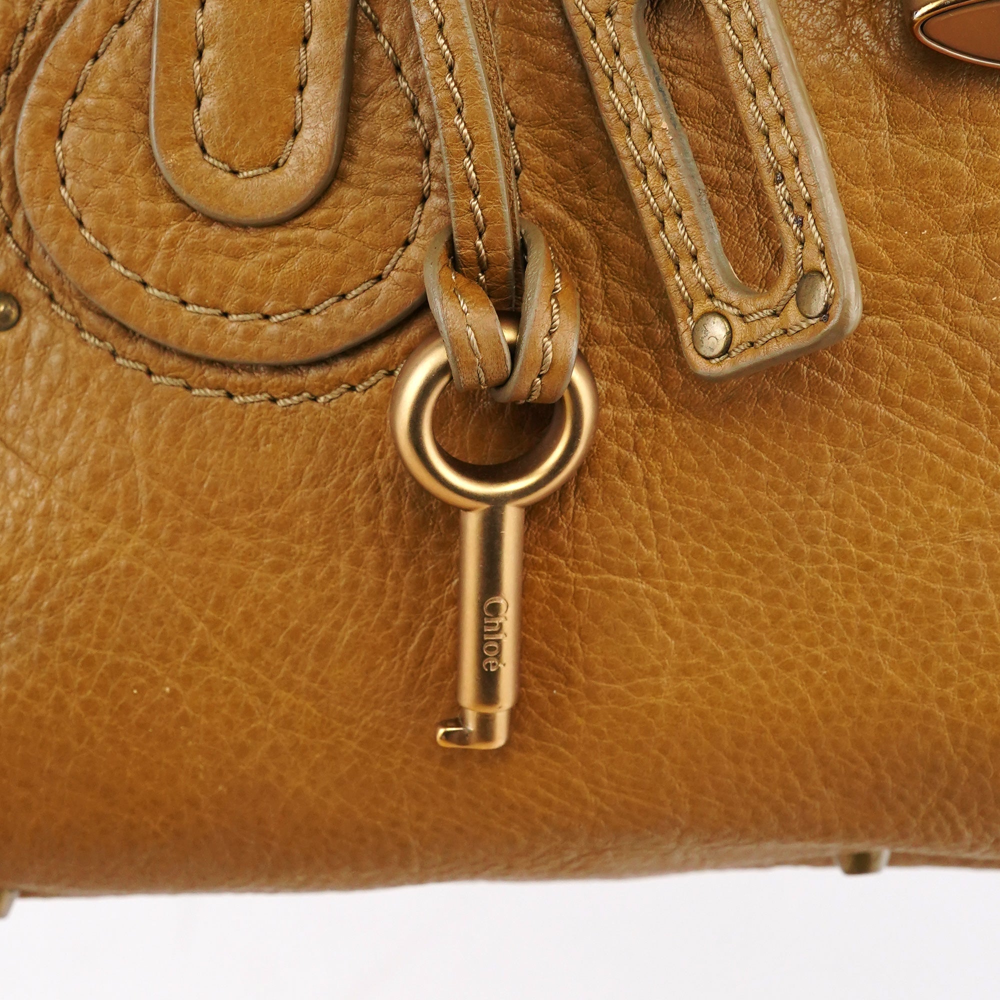 Camel Leather Paddington Shoulder Bag