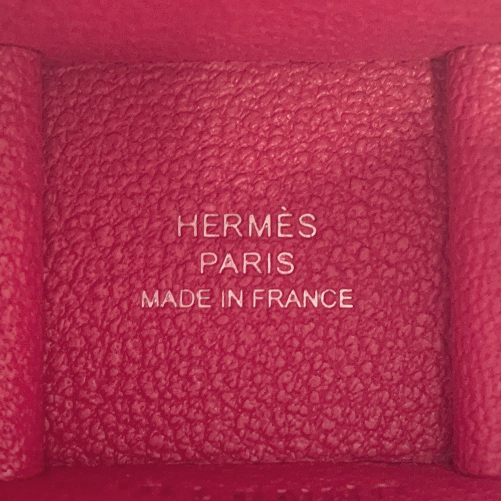 HERMES Bolide On-Wheel Bag Charm Rose Extreme/Vert Vertigo Chevre Myzore Goatskin
