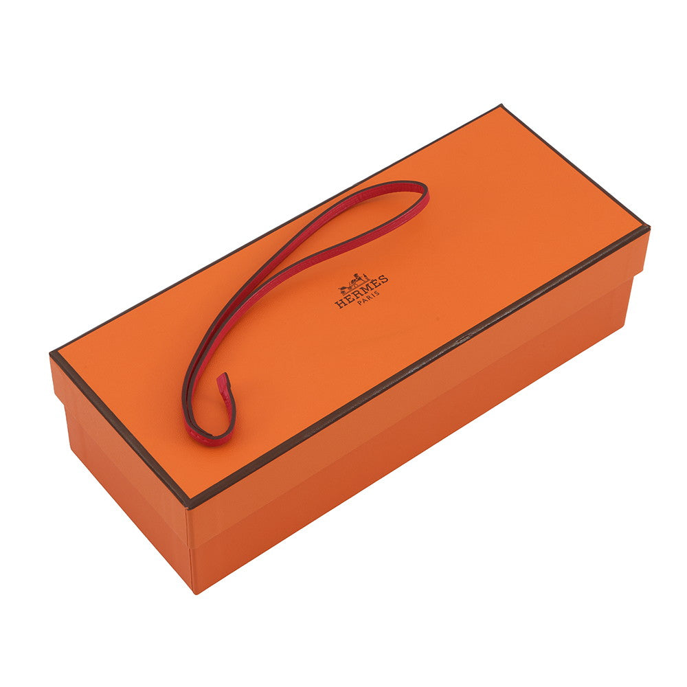 HERMES Bolide On-Wheel Bag Charm Rose Extreme/Vert Vertigo Chevre Myzore Goatskin